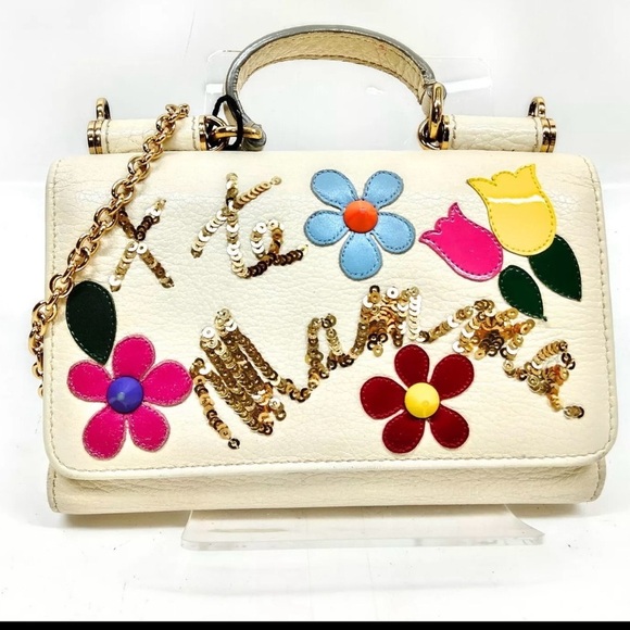 Gorgeous Authentic Dolce & Gabbana Shoulder bag/wallet White Leather - Picture 12 of 12